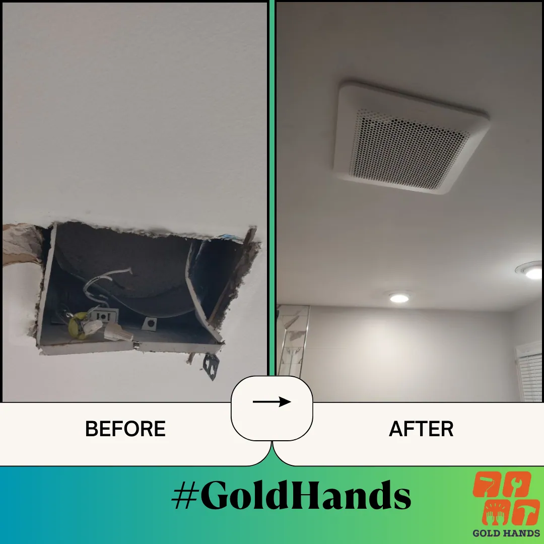 Bathroom Fan Replacement & Ceiling Repair: Why Professional Installation Matters