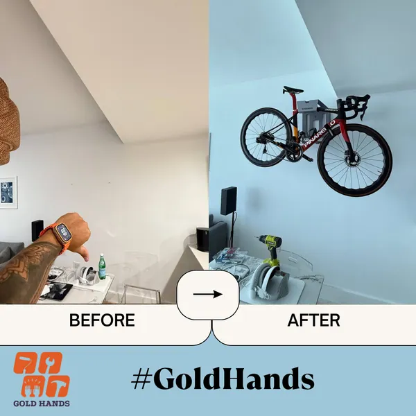 Bicycle Wall Mount Installation: Reclaim Your Space with Handyman Gold Hands!
