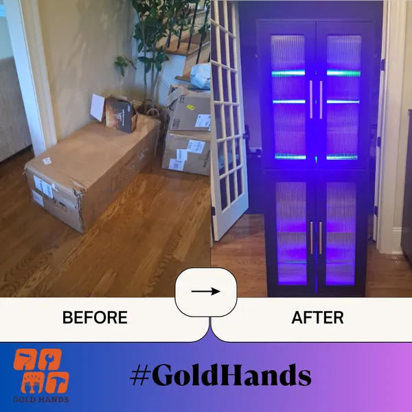 Cabinet Assembly & LED Lighting Installation – Function Meets Style