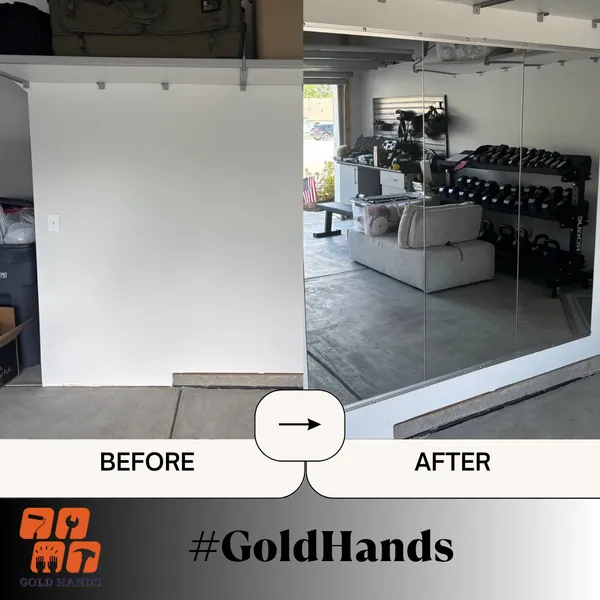 Don't Let Your Mirror Installation Be a Pane! Call Handyman Gold Hands Service!