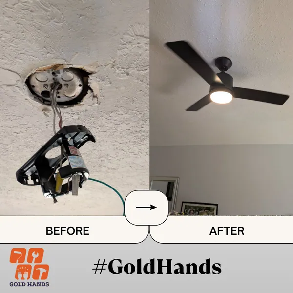 Fan Lamp Installation: When Time and Safety Matter More Than DIY