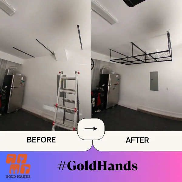 Garage Ceiling Shelf Installation: Miami Handyman Services