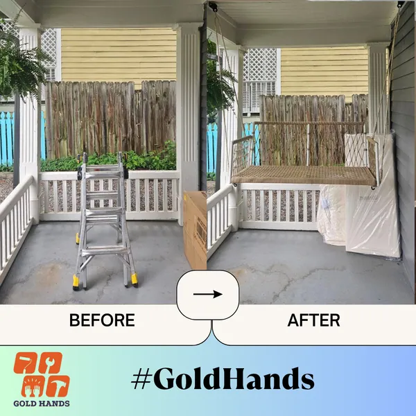 Let Handyman Gold Hands Service Take Care of Your Porch Swing Installation!