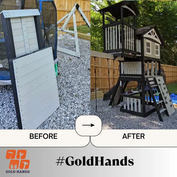 Let the Fun Begin! Handyman Gold Hands Assembles Your Dream Playgrounds