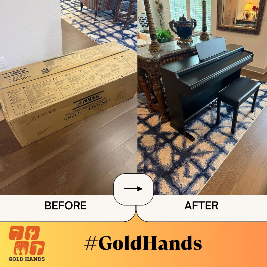 Let the Professionals Handle It: Piano Assembly and Beyond with Handyman Gold Hands!