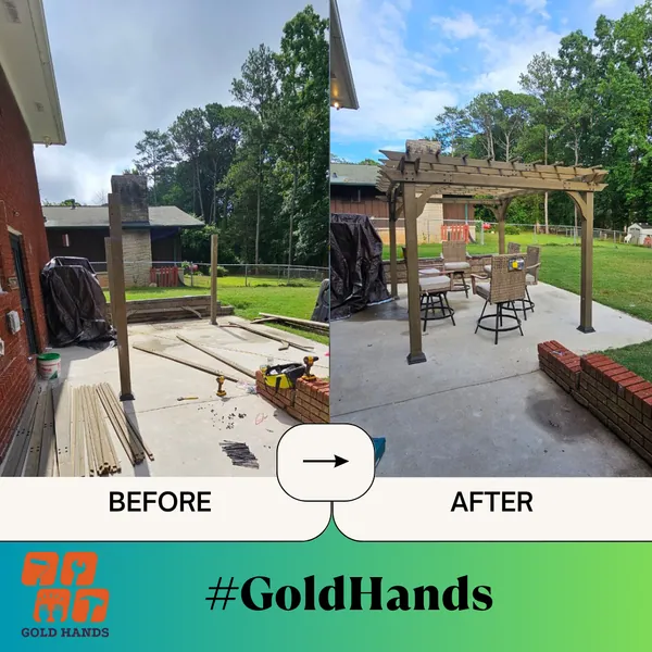Pergola & Yard Furniture Setup: Transform Your Atlanta Outdoor Space with Handyman Gold Hands!