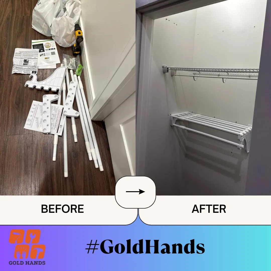 Shelves Installation – Maximize Space, Add Style