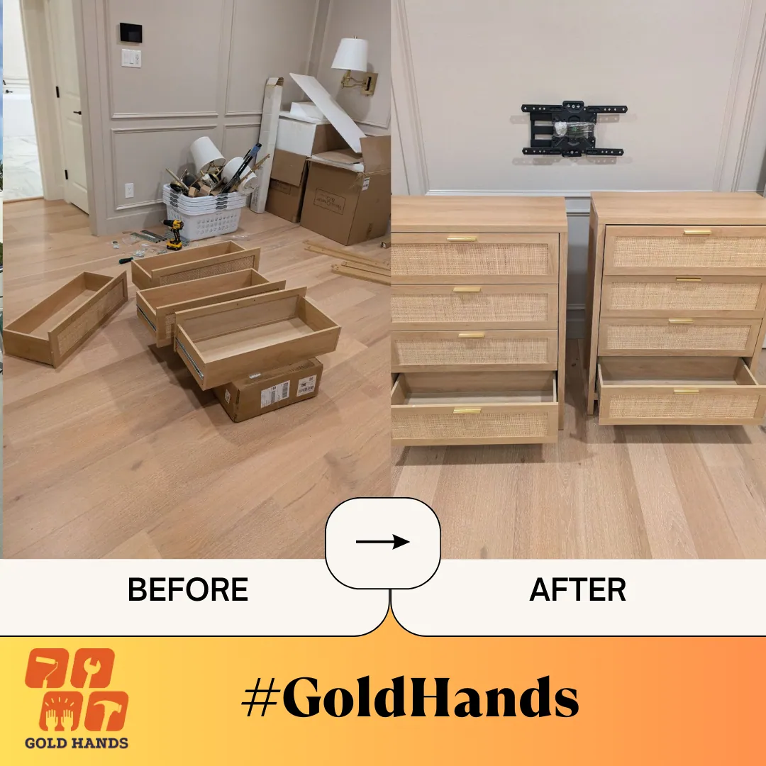 Tired of Flatpacks? Let Handyman Gold Hands Service Build Your Dreams!