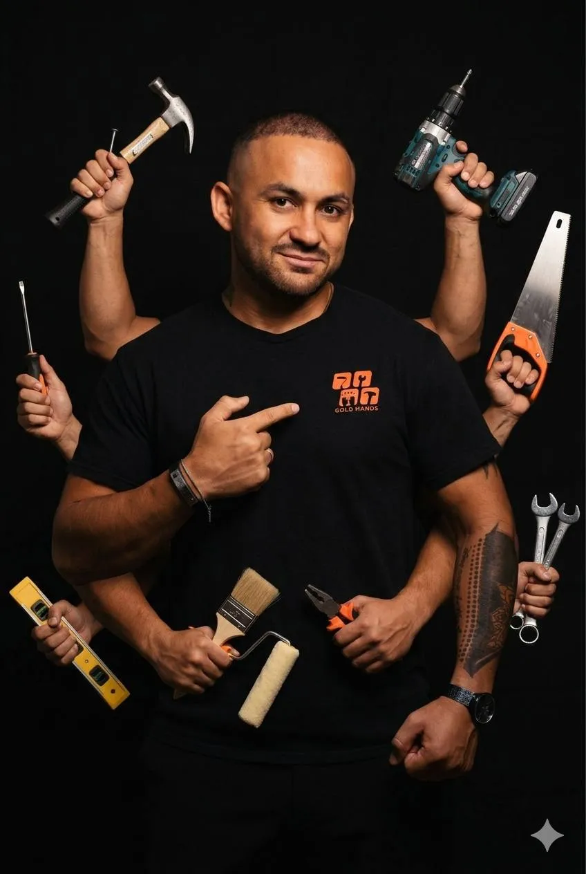 Handyman Gold Hands technician with tools