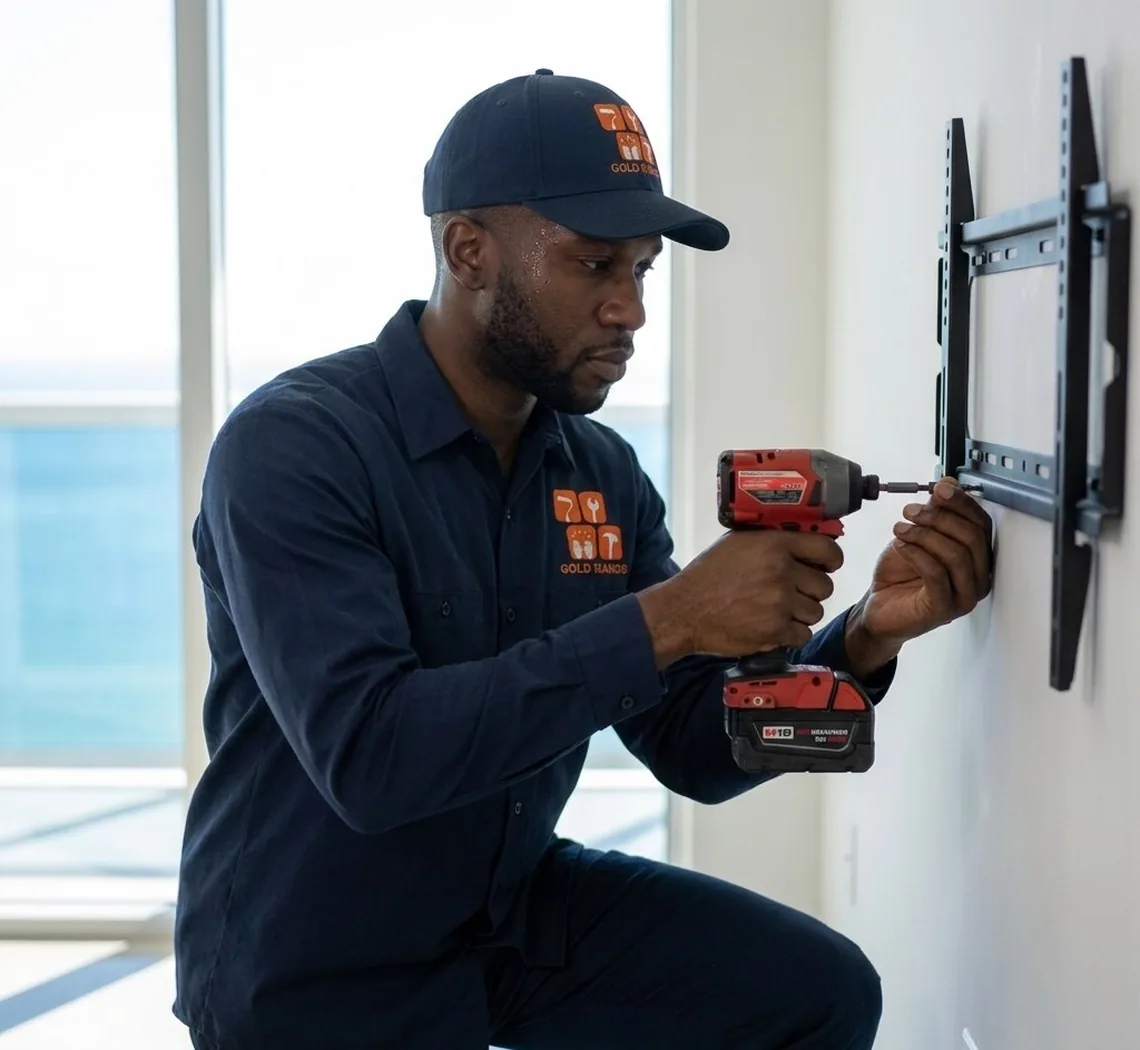 Handyman Gold Hands technician — TV Mounting